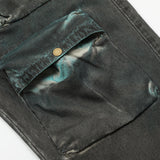 Men Jeans Personalized Multi-Pocket Workwear Style Jeans
