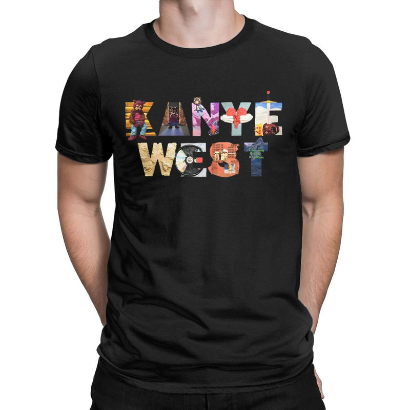 Rapper Kanye West T-Shirt for Men 2024 Hip Hop Music Vintage
