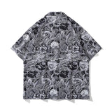 Short Sleeve Shirt Idle Style Loose-Fitting Versatile Blouse