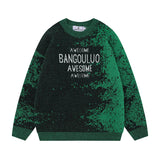 Women Sweater Sweet Cool Contrast Color Knitted Top Vibe Lazy