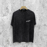 Purple Brand Distressed T Shirts Short Sleeve
