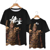 Hot Sale Role Playing Games Black Myth Wukong 3D Print T-Shirt