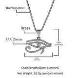 Jewelry The Eye of Horus Spectrum St. Valentine's Pendant Fashion Diamond Necklace The Eye of Horus Spectrum St. Valentine's