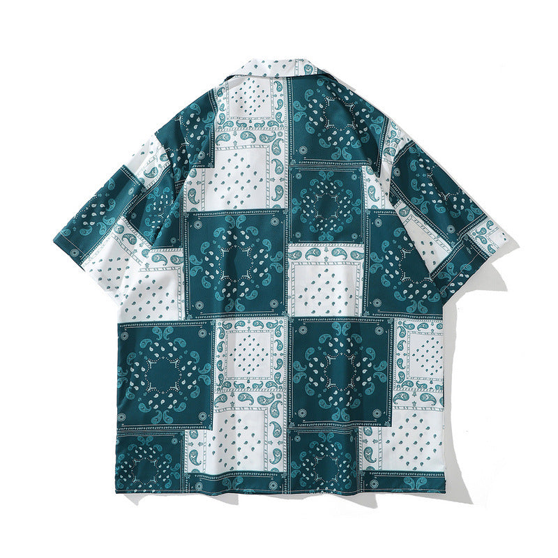 Short Sleeve Shirt Idle Style Casual Beach Holiday Shirt
