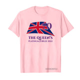 Inspired by Queen's Platinum Jubilee 2022 Elizabeth 70 Years T-shirt Short Sleeve T-shirt