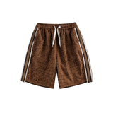 Unisex Shorts Retro Plaid Couple Loose