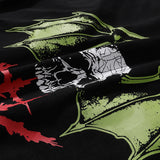 Gallery Dept T-Shirt Demon Skull Bronzing Letter Short Sleeve T-Shirt