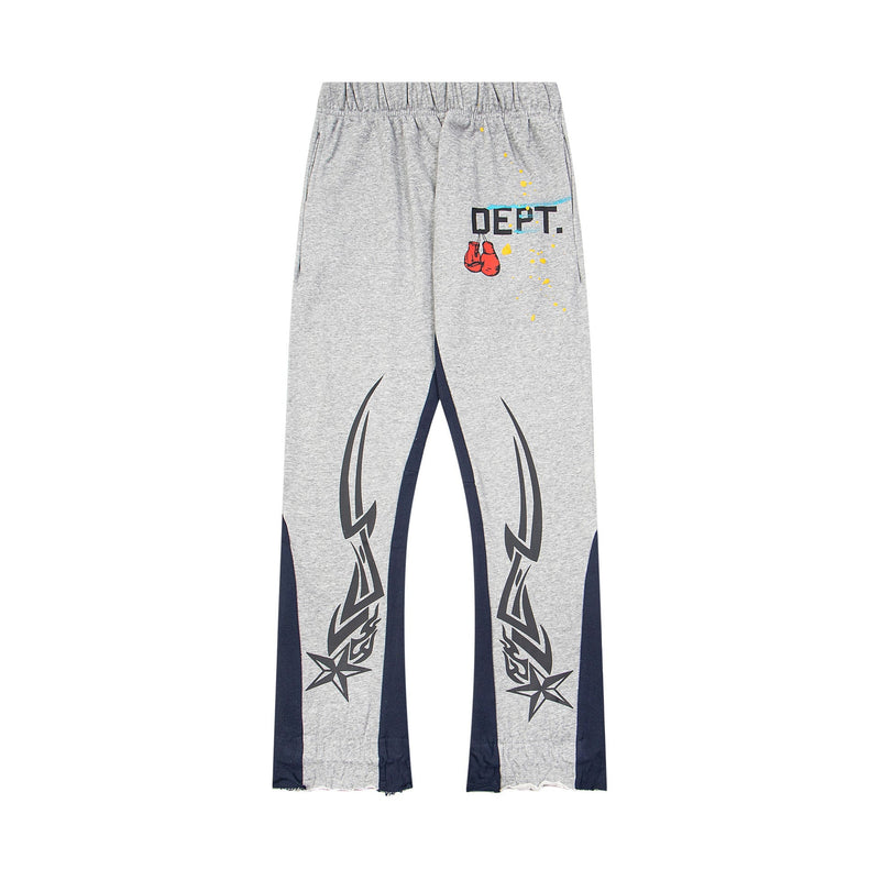 Gallery Dept Sweatpants T Hand-painted splashed ink letter splicing casual trousers