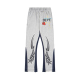 Gallery Dept Sweatpants T Hand-painted splashed ink letter splicing casual trousers