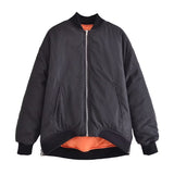 Women Cotton Coat Casual Stand-up Collar Jacket
