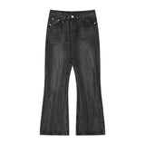 Men Jeans Tie-Dye Gradient Color Retro Loose
