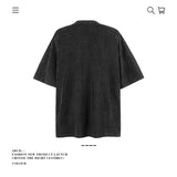 American vintage street T-shirt pure cotton men's and women's summer loose