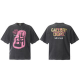 Gallery Dept T-Shirt Washed Vintage Seat Alphabet Short Sleeve T-Shirt