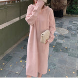 Women Pullover Sweater Knitted Temperament Long Sweater