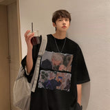Men T Shirt Summer Pure Cotton Heavy Oversize
