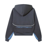 Women Jackets Retro Patchwork Sports College Style