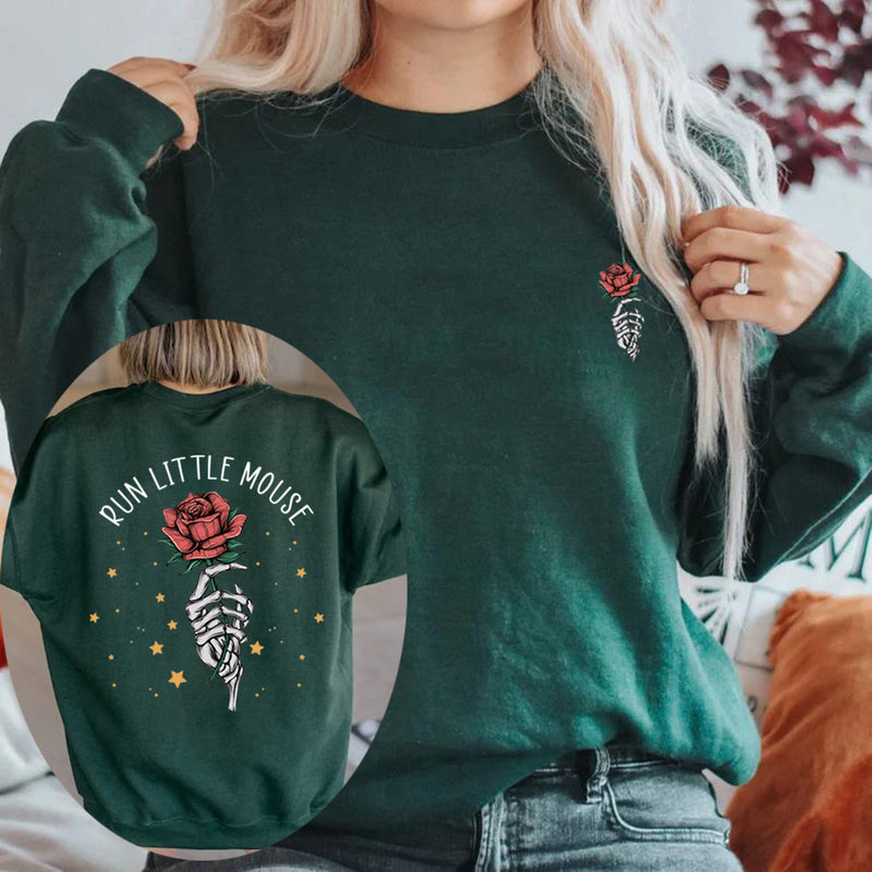 Run Little Mouse Sweatshirt Haunting Adeline Sweatshirt Women