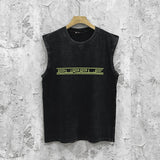 Purple Brand Distressed Tank T Shirts Distressed Sleeveless T-shirt Vest