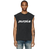 Purple Brand Distressed Tank T Shirts Distressed Sleeveless T-shirt Vest