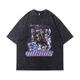 Men T-Shirt Cartoon Print Couple