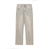 Men Jeans Stitching Loose Punk