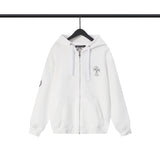 CHH Chrome Heart Hoodie Croqin cotton terry zip-up cardigan hooded sweater