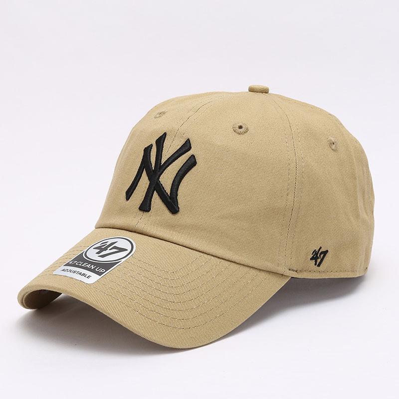 Dodgers and Yankees Baseball Cap 47brand Baseball Cap Female Khaki Casual Embroidered Peaked Cap Cap Male