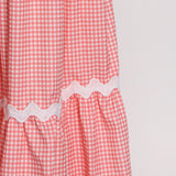 Bohemian Dress Plaid Temperament Long Dress