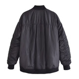 Women Cotton Coat Casual Stand-up Collar Jacket