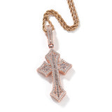 Jewelry Zircon Cross Pendant HIPHOP Rap Necklaces Crosses St. Valentine's Spectrum Royalty