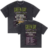 Washed Vintage Punk Band Green Day Dookie Graphic T-shirts