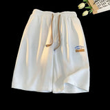 Men Beach Shorts Oversize Summer Loose Casual Waffle