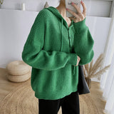 Women Pullover Sweater Loose Retro Knitted Pullover Sweater
