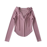 Women Hoodie Hot Girl Stretch Sports