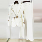 Women Haute Couture Co-Ords Socialite Temperament Diamond-Embedded Two-Piece Set