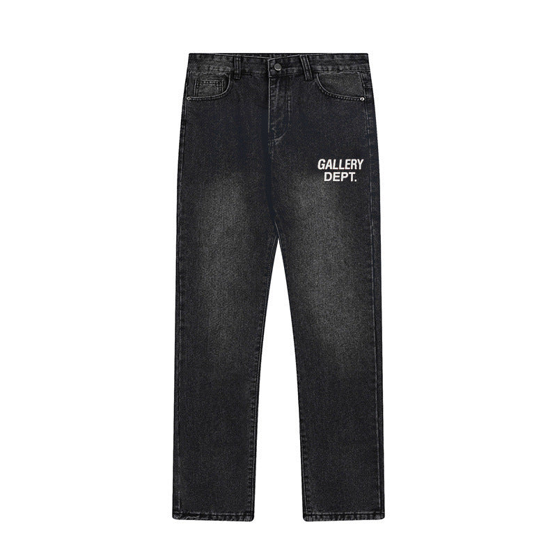 Gallery Dept Pant Printed Straight-Leg Denim Trousers for Men and Women