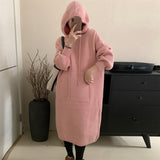Women Pullover Sweater Knitted Dress Loose