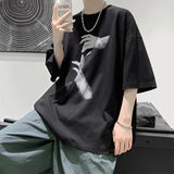 Men's T Shirt Trendy Loose Student Summer