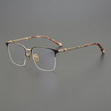 CHH Chrome Hearts Glasses fashion pure titanium dragon pattern carved half frame glasses