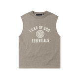 Fog Essentials tank spring/summer FOG letter pattern crew neck vest