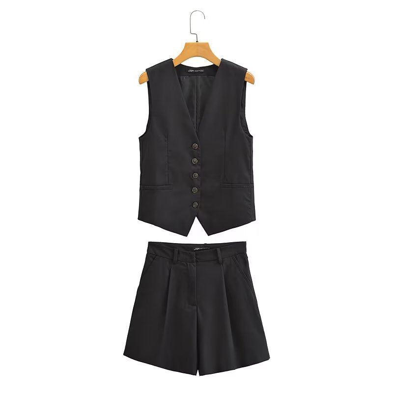 Women Vest Casual Fashion Set