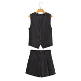 Women Vest Casual Fashion Set