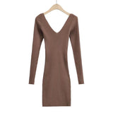 Women Dresses Slim Knit Dress Sweater