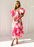 Women Dress Elegant Bubble Sleeve Fashion Dress