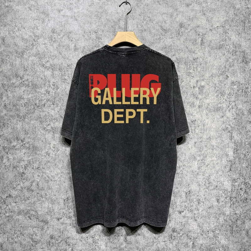 Gallery Dept T Shirts Tee Shirt Washed and Worn Short Sleeve T-shirt Blouse