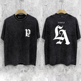 Purple Brand Distressed T Shirts Short Sleeve