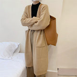 Women Knitted Cardigan Thermal Sweater