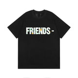 Vlone T Shirt Spring Summer Pattern Crew Neck