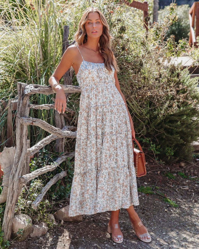 Women Dress Summer Vacation Elegant Floral Dress