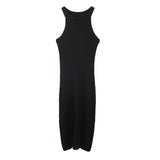 Women Dresses Knitted Sleeveless Vest Dress Sexy